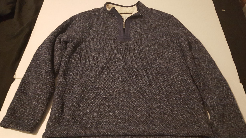 Orvis Classic Collection Women Size Large Black 1/4 Zipped Long Sleeved Pullover